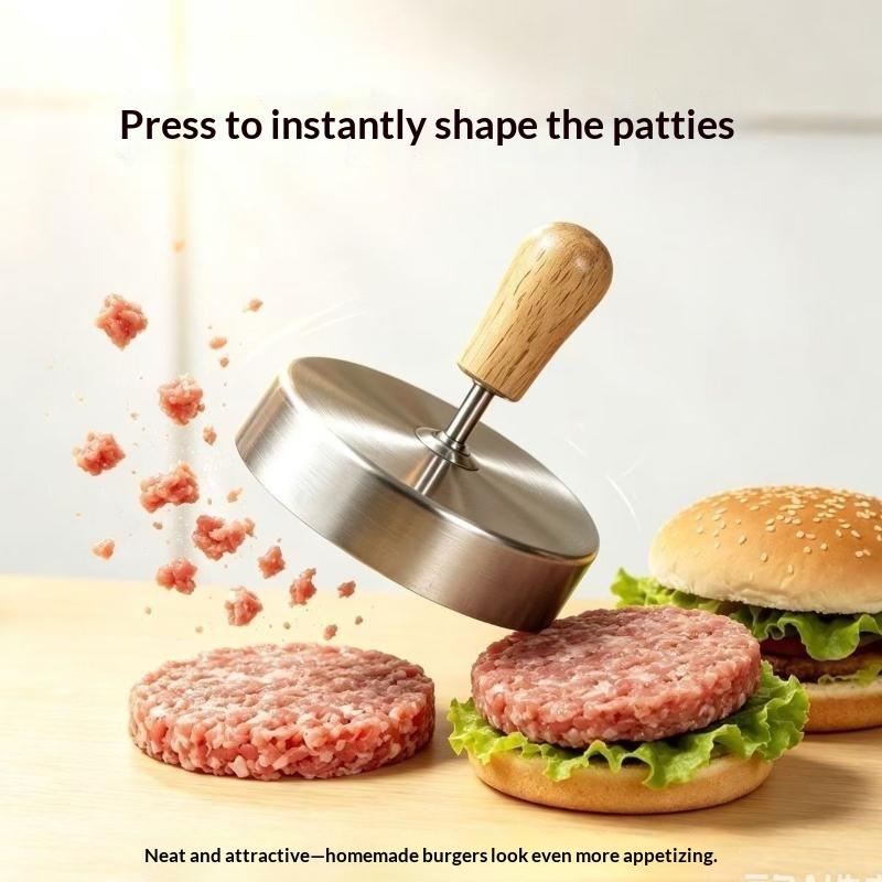 Stainless Steel Hamburger Meat Press Patty Maker Non-Stick Smashed Burger Mold Heavy Duty Bbq Grill Kitchen Accessories