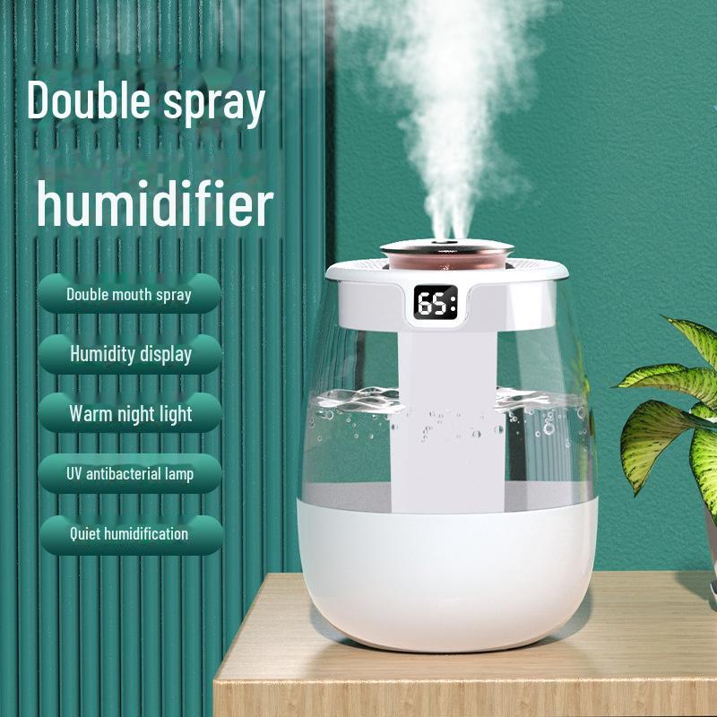 Бесшумный увлажнитель воздуха для спальни: Безопасно для детей и беременных женщин, большой выход пара, небольшая очистительная машина для кондиционируемых помещений
