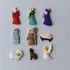 9Pcs/Set Christmas Jesus Set Patch DIY Handmade Cartoon PVC Mini Phone Case Jewelry Stickers Xmas Party Accessories