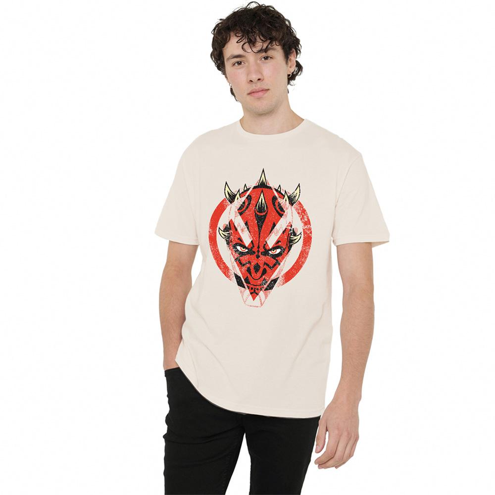 Star Wars: Maul-Shadow Lord Unisex Adult Distressed Sith T-Shirt
