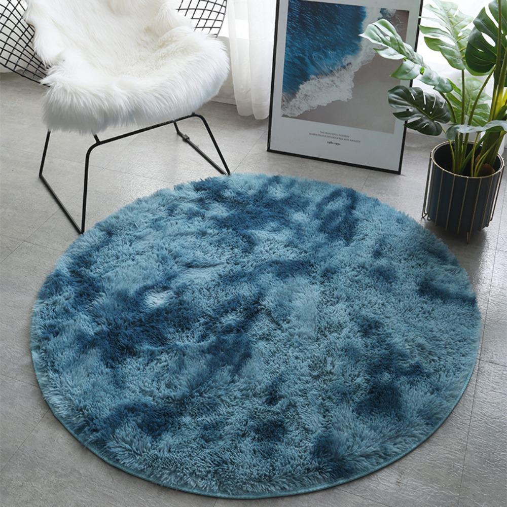 60/80CM Bedroom Carpet Ultra Soft Fluffy Rug Carpet Home Decoration Plush Round Rug Bedroom