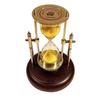 Sand Timer With Compass On Wooden Base Vintage Nautical Hanging Brass Hour Glass