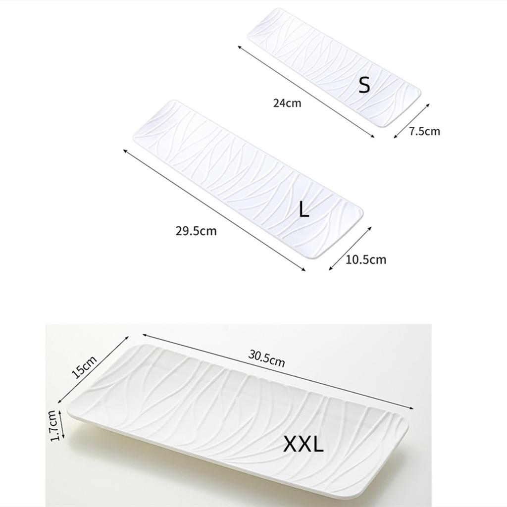 1/2 Белые прямоугольные тарелки с узором дерева из полипропилена, для суши, десертов, закусок, фруктов, послеобеденного чая и западных блюд, для дома, кафе, ресторана