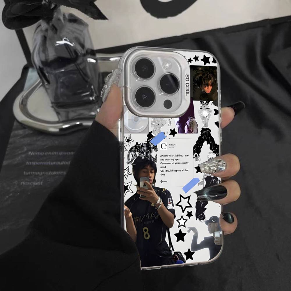Чехол для телефона Drain G-Gang Ecco2k для iPhone 16,15,14,13,12,11,Pro,XS,Max,Plus,Mini,SE Белый Конфетный Матовый Ударопрочный Чехол