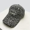 И Женские Корейский Стиль Леопардовый Принт Вышитые Буквы Бейсболки Защита от Солнца Винтажные Универсальные Персонализированные Кепки с Козырьком Уличный Стиль