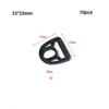 10pcs Black Durable Rope Adjustment Buckle 12~50mm Strap Webbing Buckle  Luggage Accessories