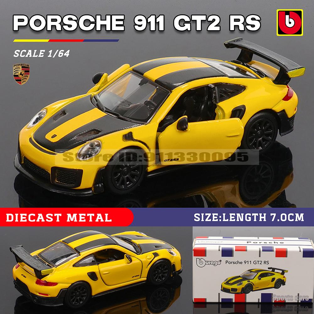 Ббураго 1:64 Porsche 911 Gt2 Rs Lamborghini Sian Fkp 37 Mustang Gt500 Коллекция Моделей Машин Детский Рождественский Подарок Игрушки Для Мальчиков Ferrari