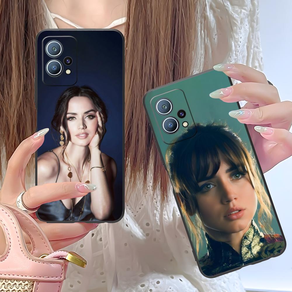 Матовый ТПУ чехол для мобильного телефона с принтом Аны де Армас для Huawei P60 P50 P40 P30 P20 P10 P9 P8 Pro Lite Plus Цветная защитная крышка