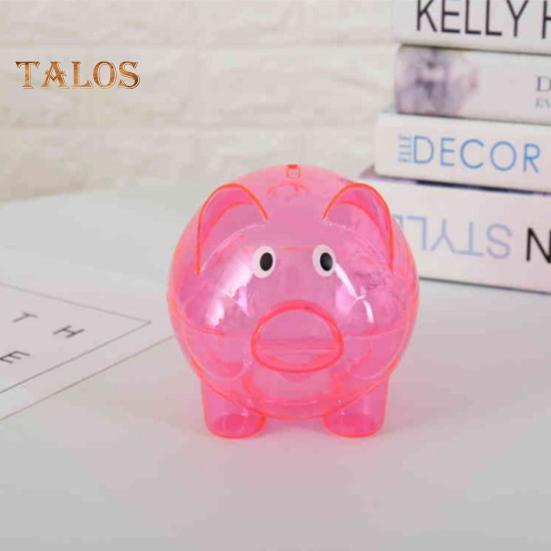 Копилка для хранения вещей с гладкой поверхностью, изысканное качество изготовления, уникальная коробка для экономии денег в форме милой мультяшной свиньи, домашний декор