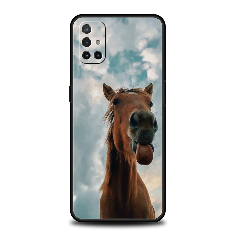 Красивый Элегантный Коричневый Чехол с Лошадьми для OnePlus 13 12 11 10 9 8 7T Pro 13R 12R 10R 9RT 8T Nord N200 N30 2T CE 2 3 5G Lite