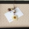 Fruit slices epoxy resin long sweater chain, dopamine style summer niche seaside decorative neck accessories