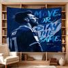 Messi Move Stay Same Large Size Wall Tapestry, Room Aesthetic Decor for Living Room Party Background