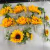 Artificial Sunflower Corsage Simulation Wedding Flower Boutonniere Hair Accessories For Bride Groom