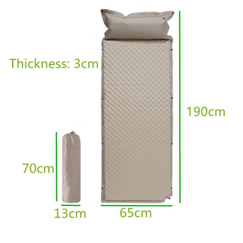2/1-местный толстый 3/5 см автоматический самонадувающийся матрас подушка палатка кемпинг коврик удобная кровать отопление обед отдых тур