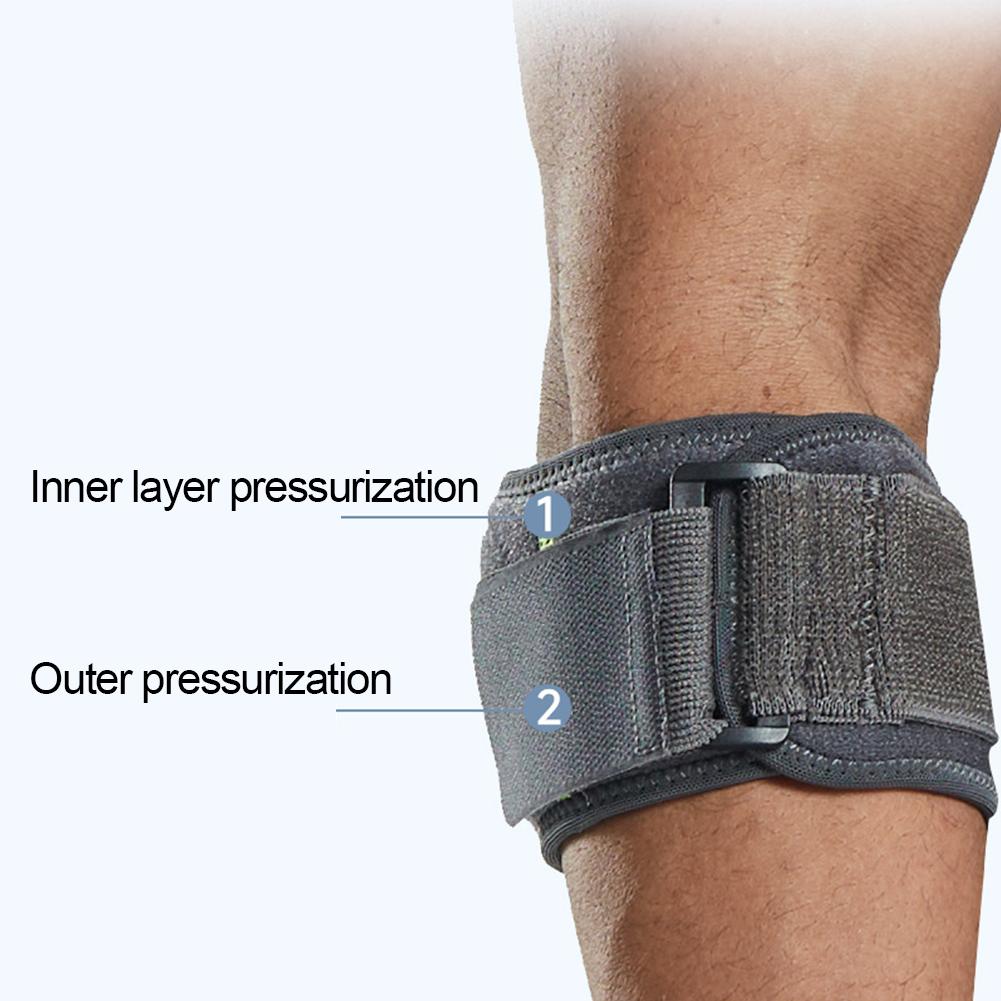 Налокотник с компрессионной подушкой, бандаж для предплечья для теннисного, бадминтонного, гольфного локтя, обезболивающий налокотник, регулируемый, надежный