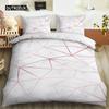 Мраморный пододеяльник Комплект постельного белья с мраморной отделкой Синий Золотой Абстрактная текстура Детское постельное белье Двуспальный размер Queen King Size Полиэстеровый пододеяльник