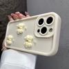 Милый 3D чехол для телефона с бантом и жемчугом для iPhone 15 14 13 Pro Max, розовый, противоударный