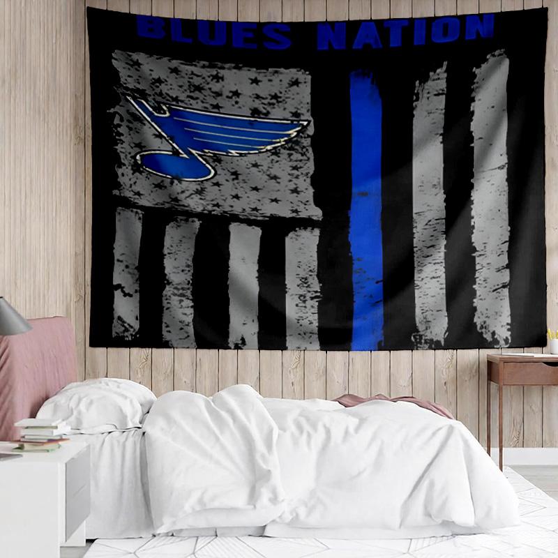 1PC Cardinals And Blues Heart Tapestry Accessories Playroom Tapestry, for Bedroom,Livingroom, dormitory Room Wall Decor Fan Birthday Gifts