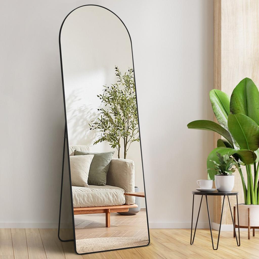 Arched Full Length Mirror 65'' x 22'' Full Body Mirror Standing Hanging