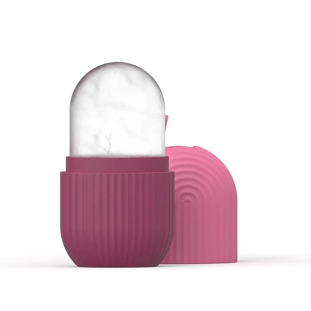 Ледяной ролик для лица и глаз Массаж лица Силиконовая форма для льда для красоты лица Снятие отечности Массажер для лица Инструменты для ухода за кожей