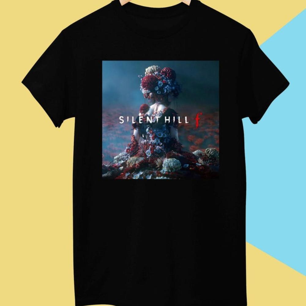 Футболка Silent Hill F в японском стиле с принтом Футболка Silent Hill Новейшая серия Футболка для любителей хоррор-игр Мужские Женские Модные Топы
