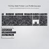 Keycaps Thin Womier Low Profile PBT Keycaps Custom Keyboard Keycaps 132 Keys for Cherry Gateron MX Switches Mechanical Keyboard Black 60% 65% 75% 80%