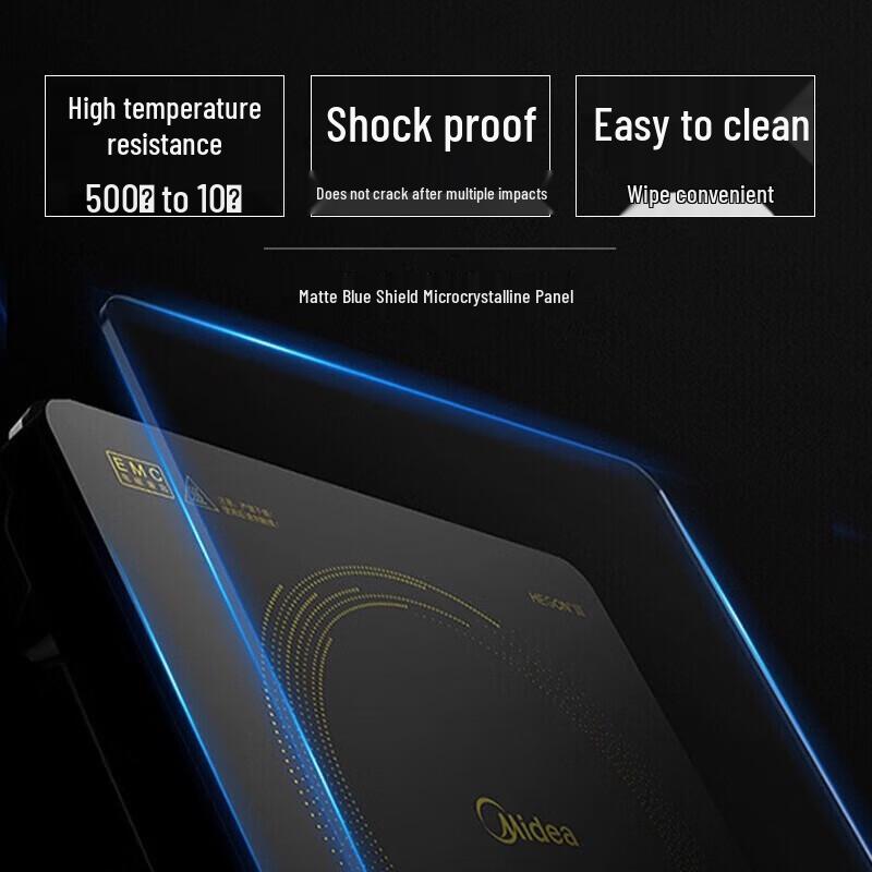 Midea WH2202S 2200 Вт Индукционная плита с сенсорным управлением Штепсель CN (адаптер в комплекте)