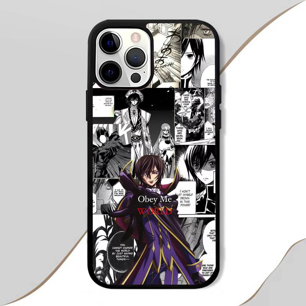 Чехол для телефона Anime C-Code Geass Мобильный Подходит для Apple 17 Air 16 PRO MAX 15 14 13 12 11 Патч Черный Жесткий Корпус