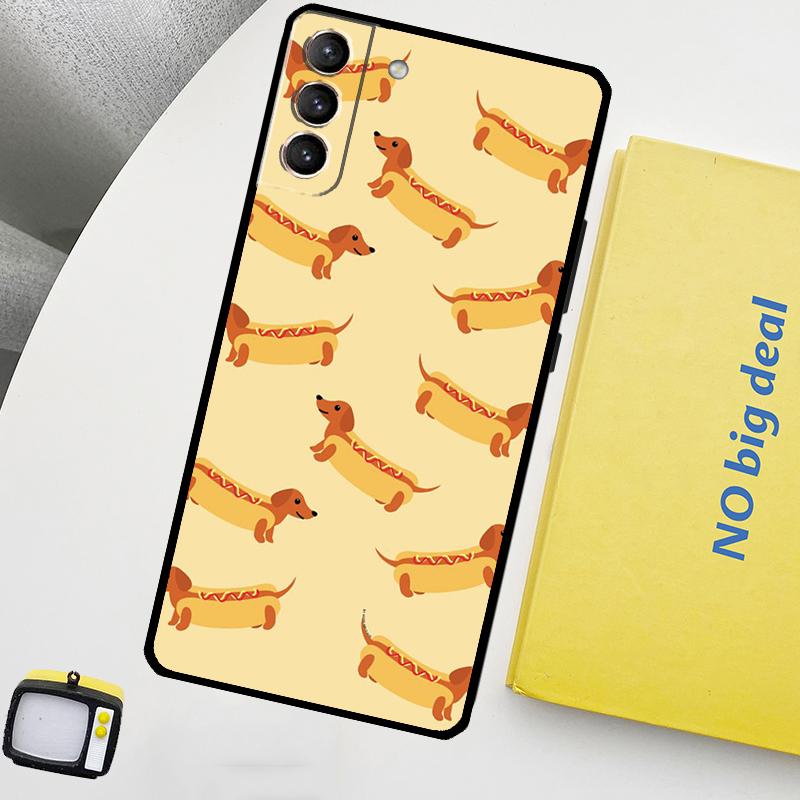 Dachshund Dog Phone Case For Samsung Galaxy S25 Ultra S20 S21 S22 S23 Plus S24 Ultra S9 S10 S25 FE Cover