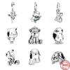 2022 New Tortoise Elephant Hedgehog Dragon Pig Beads Fit Original Pendant Charms Silver 925 Bracelet DIY Women Jewelry Berloque