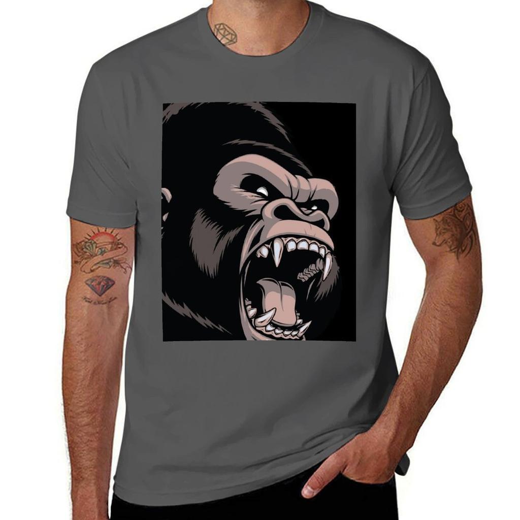Gorilla Tshirt Breathable Basic Cotton Tshirt