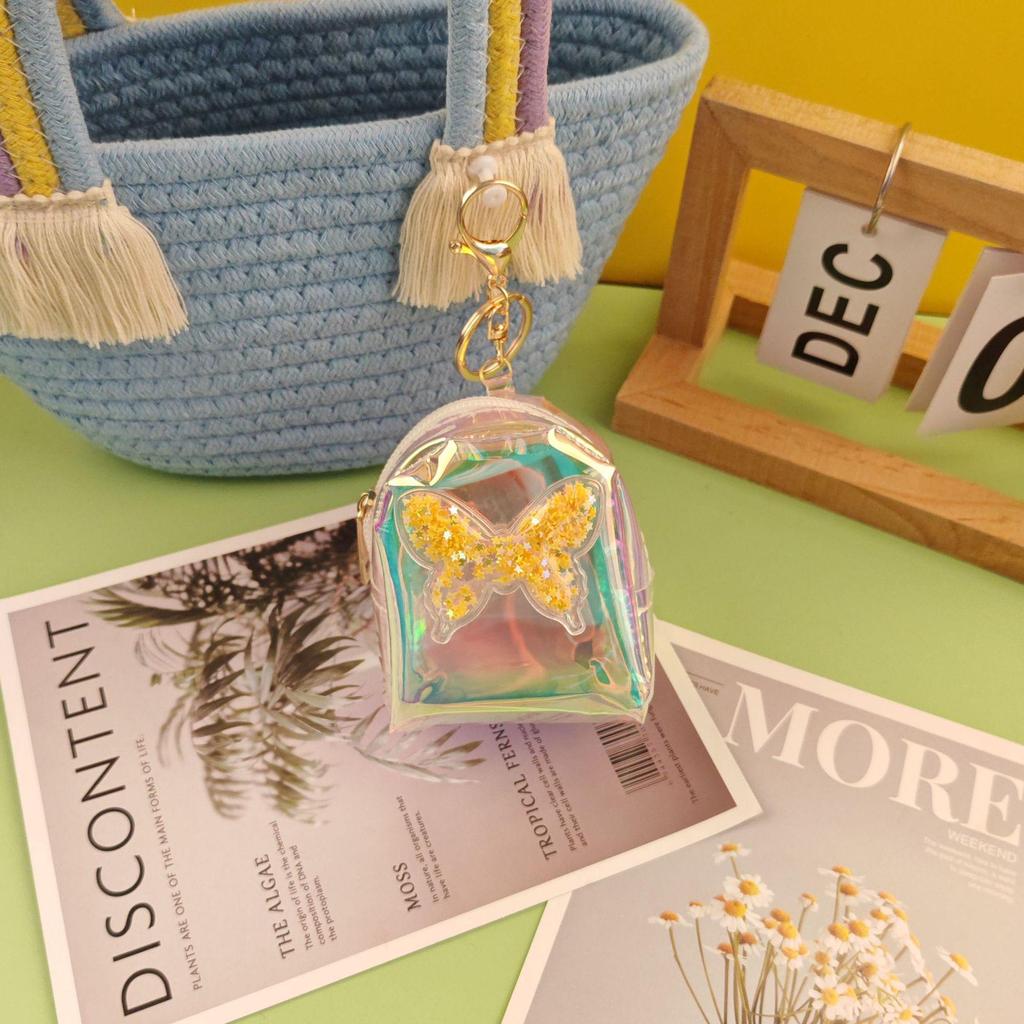 Красочный мини-кошелек для монет в форме сердца: Портативная сумка для помады и наушников