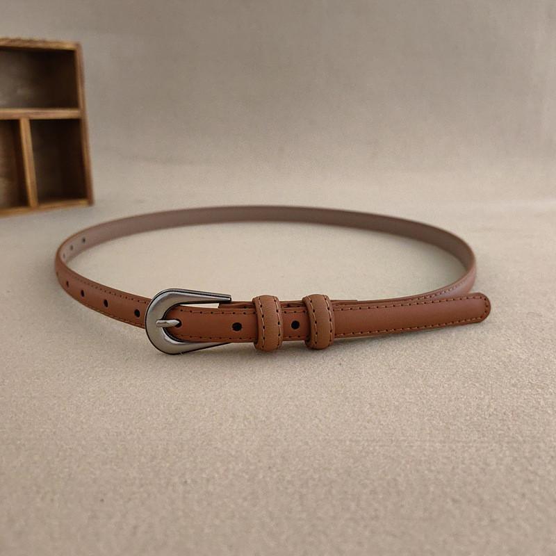 Стиль Минимализм Женский Поясной Ремень Металлическая Пряжка Пояс для Платья Костюма Формирующее Белье