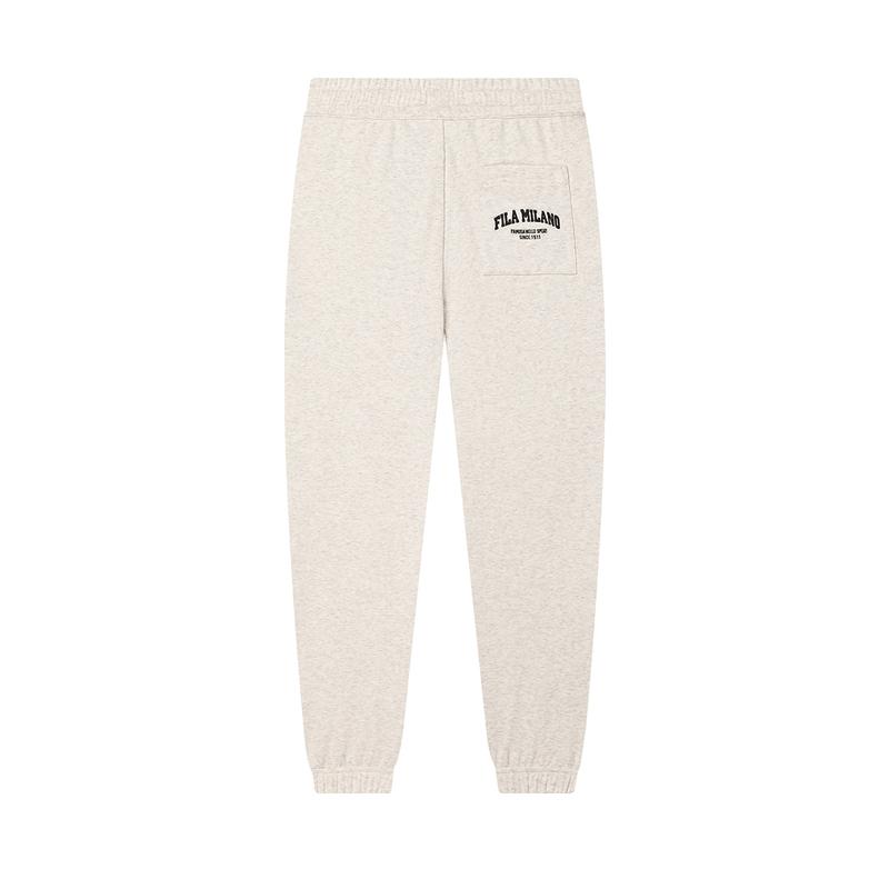 FILA MILANO Knitted Sweatpants Men's Light Khaki Heather Gray F11M435604FLK