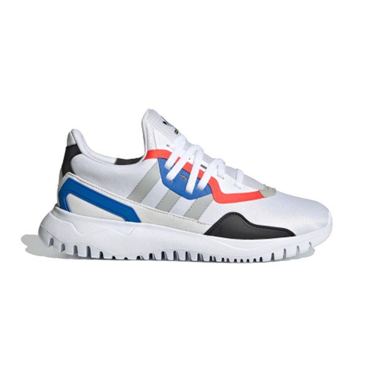 adidas Flex J White Glow Blue Детские кроссовки Cloud-White Grey-Two FX5325
