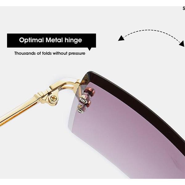 Солнцезащитные очки квадратной формы без оправы нового стиля, модные очки, летние женские мужские очки EMA