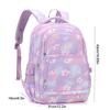 Multiple Pockets Shoulders Bag Flower Printed Student School Bag Simple Children Backpack  Kids