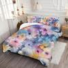 Colorful Watercolor Floral 3D Printed Bedding Cover Vibrant Flower Lightweig Duvet Cover For Teens Adults Quilt Cover Pillowcase