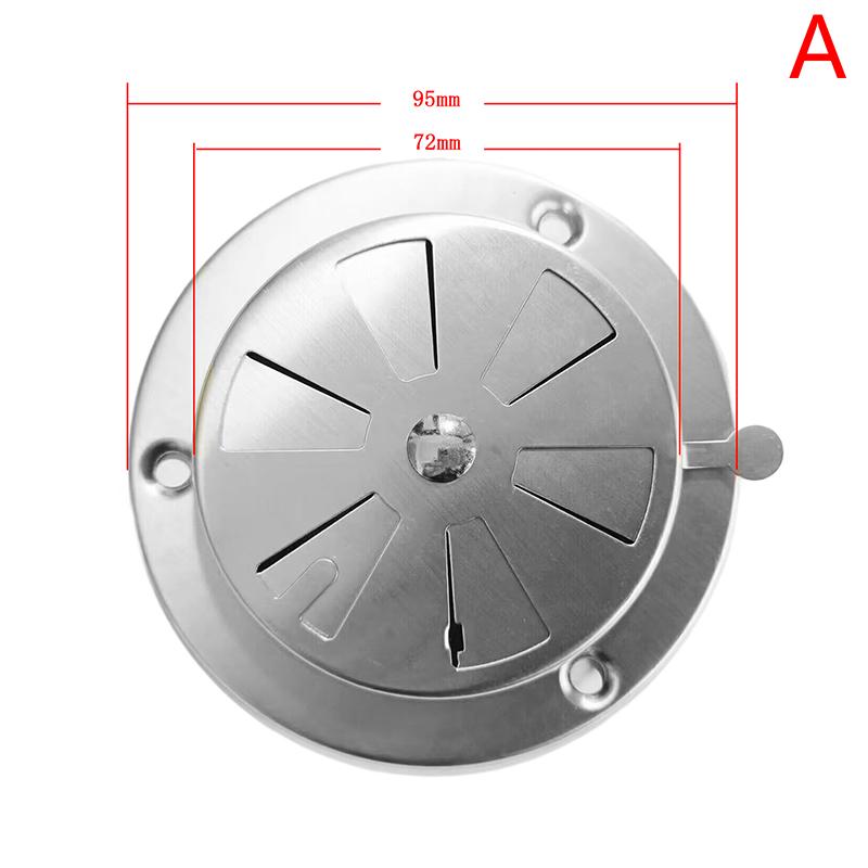 Регулируемая вентиляционная решетка 95/125 мм, круглые вентиляционные решетки, крышка для барбекю, гриль для курильщика, вытяжная вентиляционная печь