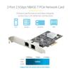 Сетевая карта PCI Express x2 2 порта Ethernet Jumbo Frame Совместимость с различными ОС ПК PCIe LAN карта Двойная плата расширения RJ45 NIC