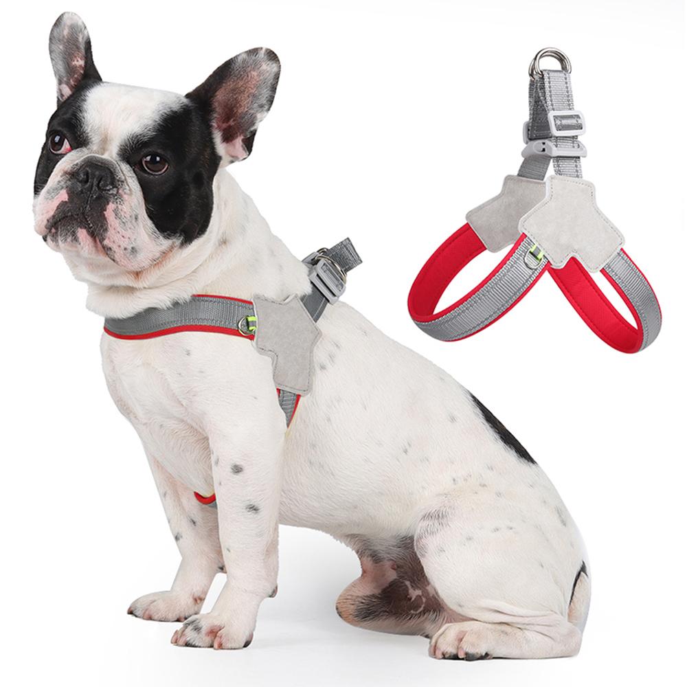 Dog Harness Reflective Breathable Pet Vest Harnesses For Small Dogs No Pull Outdoor Hiking Puppy Cats Chest Strap Chihuahua Yorkshire Supplies