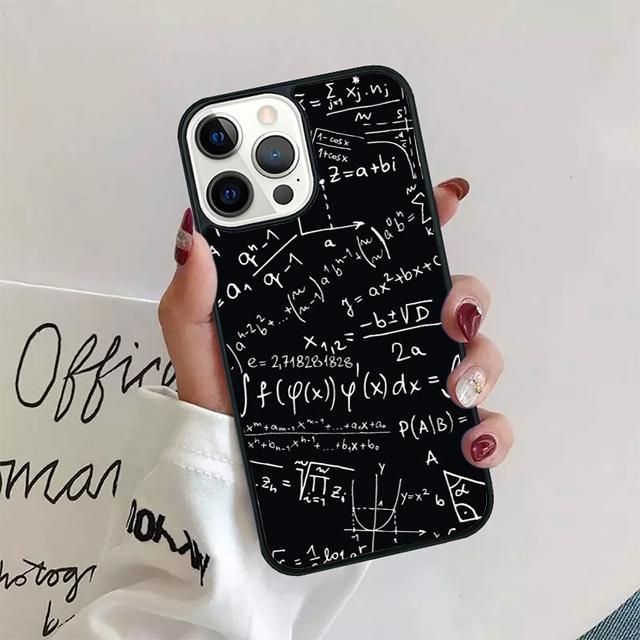 Наука Математика Физика Формулы Чехол для Телефона Для iPhone 17 Air 15 16 Pro Max 14 13 12 11 Pro Max Plus Coque