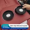 2Pcs Car Anti-Slip Silicone Coaster Auto Water Cup Pads For Volkswagen VW Arteon Caddy Magotan CC Teramont Touran T-Cross PassatNI7