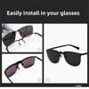 UV400 Myopia Glasses Clip Polarized Lens Clip-on Sunglasses Day Night Vision Goggle Clip  Travel