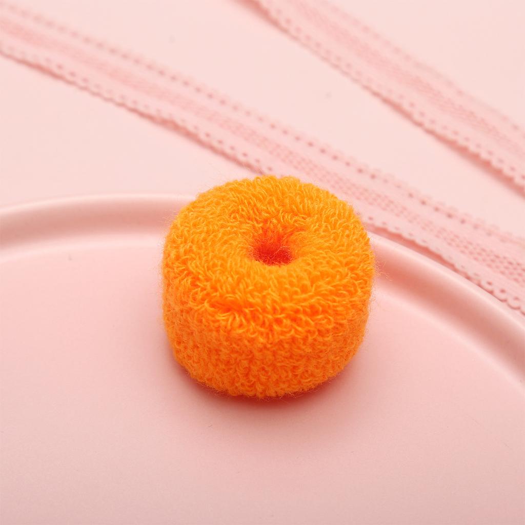 Pack Terry Cloth Cotton Elastic Stretchy Fuzzy Wide Thick Hair Ties Scrunchies  Ring Loop Hair Holder Hair Accessories for Women