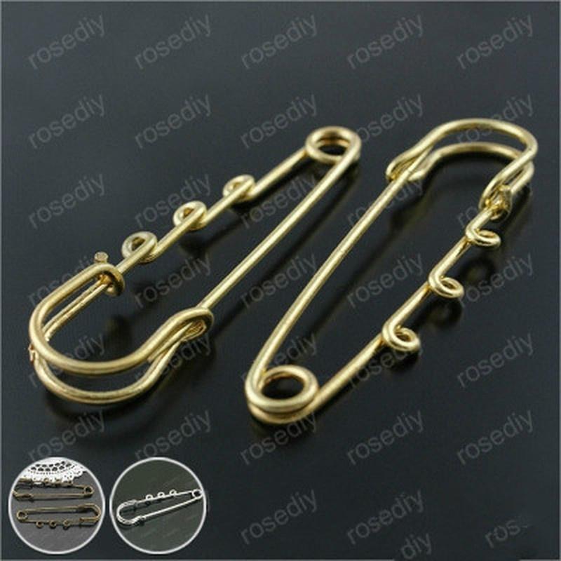 1PCs Multicolor 3 Holes Brooch for Jewelry Making DIY Accessories Handmade Pins & Brooches for Women 64*16mm