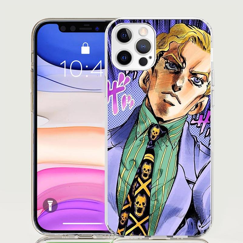Чехол для телефона JoJo Кира Йошикаге Killer Queen Для iPhone 17 Air 16 15 Plus 11 14 Pro Max 13 Mini 12 7 8 + SE Рисунок Арт На заказ