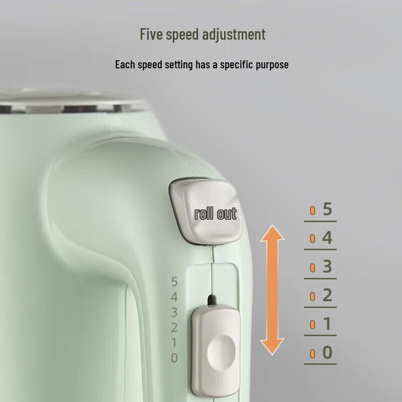Bear Mini Electric Hand Mixer with Storage CN plug (adapter included)