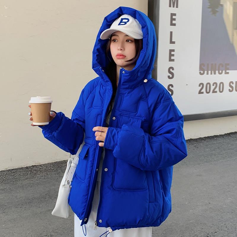 Новая хлопковая одежда Kleinland женская хлопковая одежда с капюшоном зимняя большого размера одежда-хлеб короткая куртка тренд