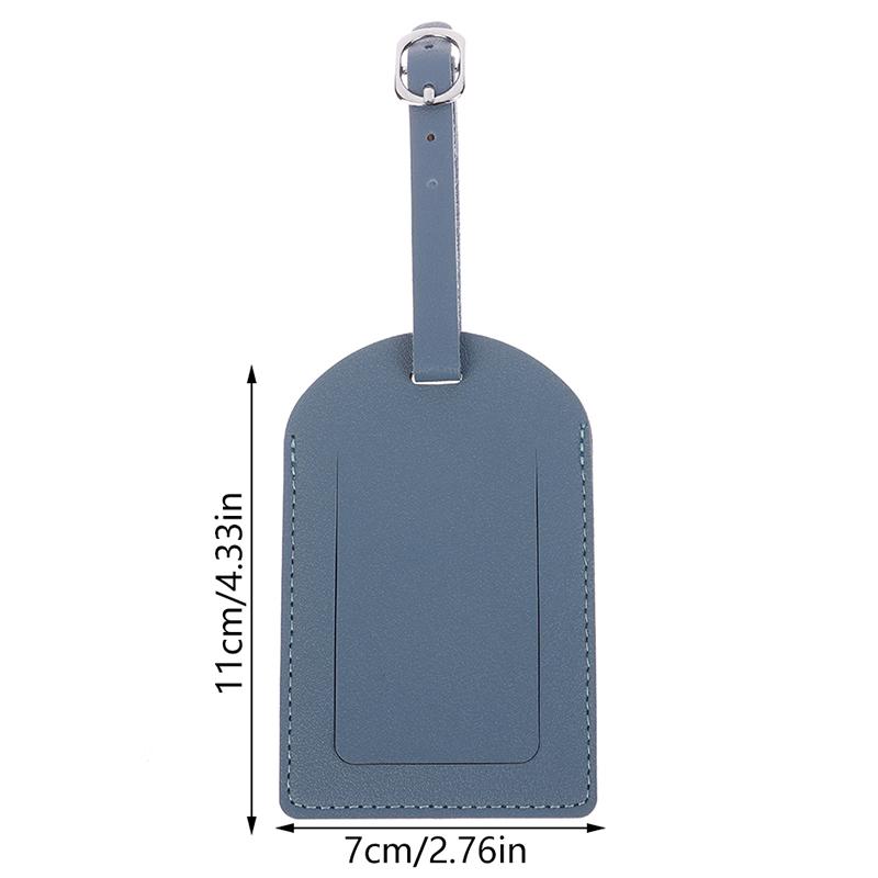 1 шт. Портативная бирка для багажа из искусственной кожи, идентификационная этикетка для чемодана, багажная доска, имя бирки, адрес, держатель для проездного паспорта